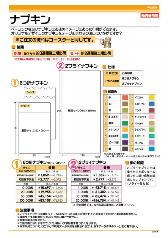 ナプキン ナプキン